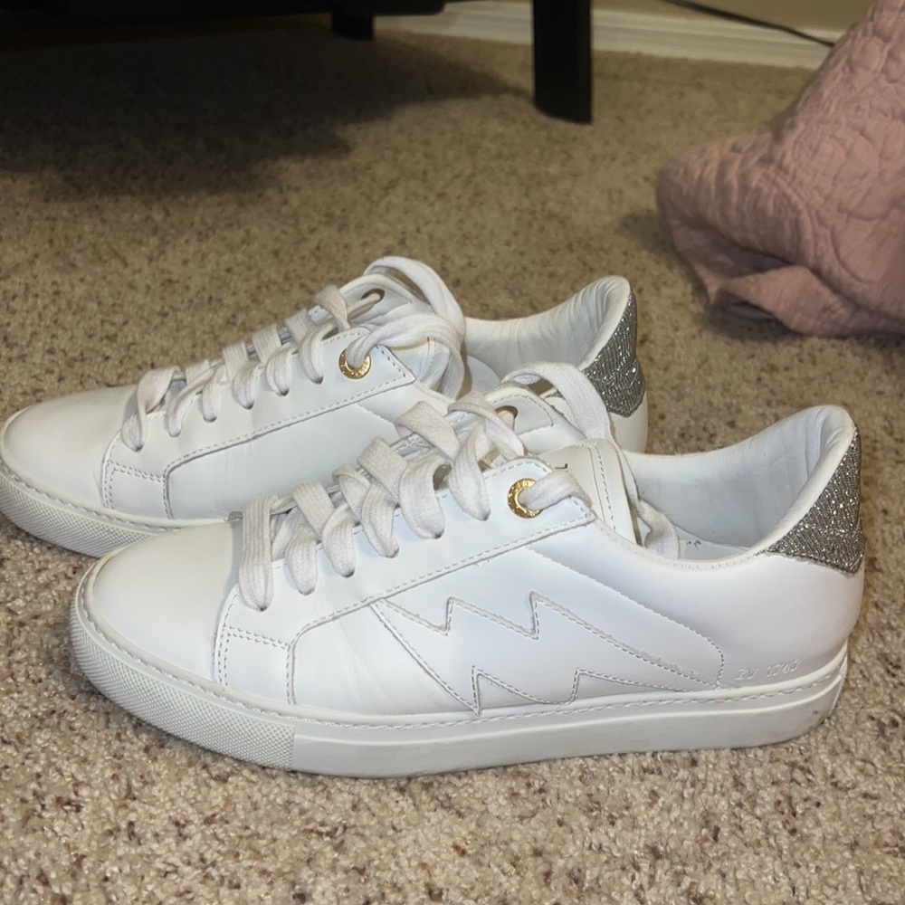 Zadig and Voltaire white sneakers